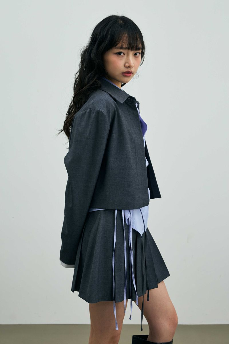 MILD CROP BLAZER / CHARCOAL