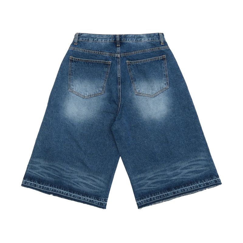 Brush Cutting Bermuda Denim Pants 2C
