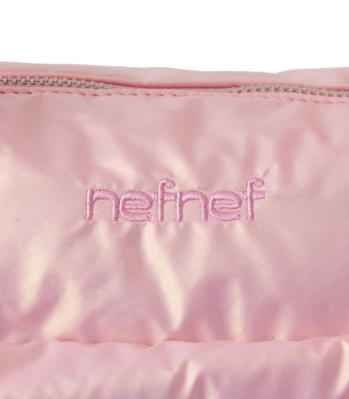 glossy ribbon duffle bag_pink