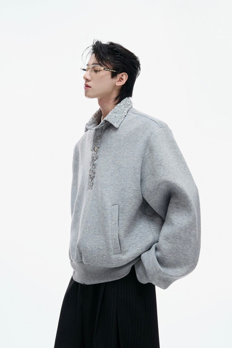 Argue Cultureの「Sequin Pin Detail Polo Sweatshirt（Tops）」