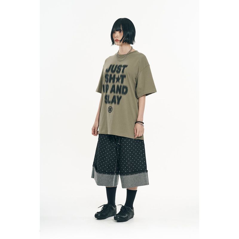 Kandi Blur Short Sleeve - Khaki