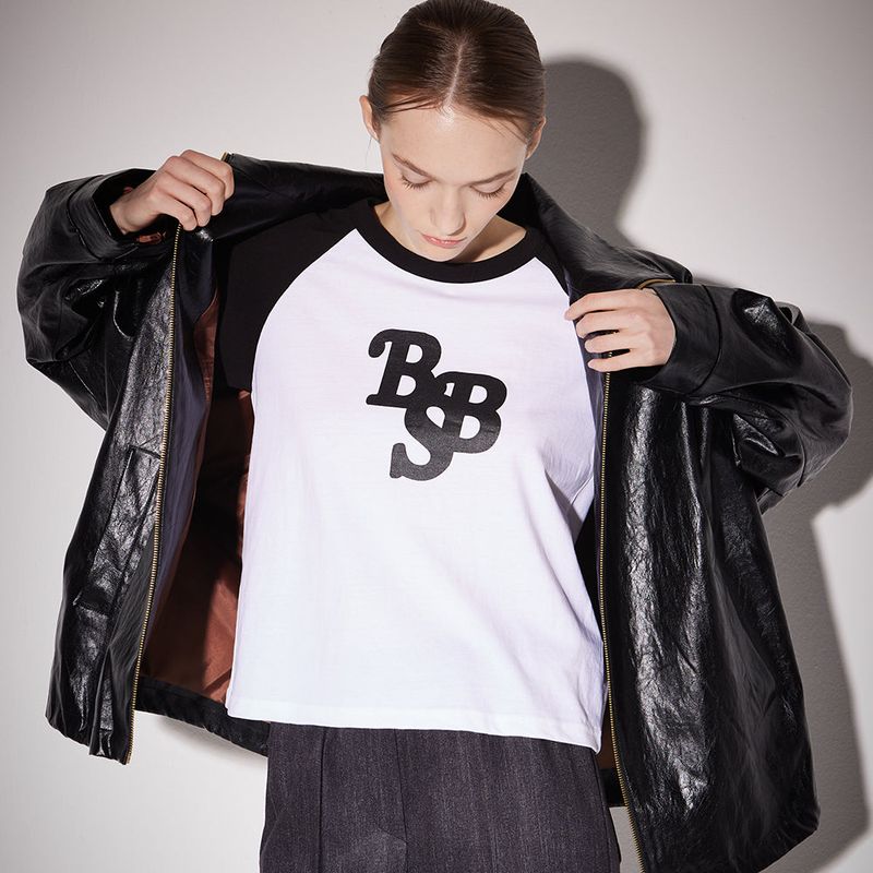 Logo raglan t-shirt black