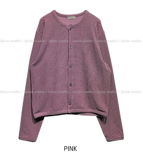 Cinder Pigment Waffle Warmer Cardigan