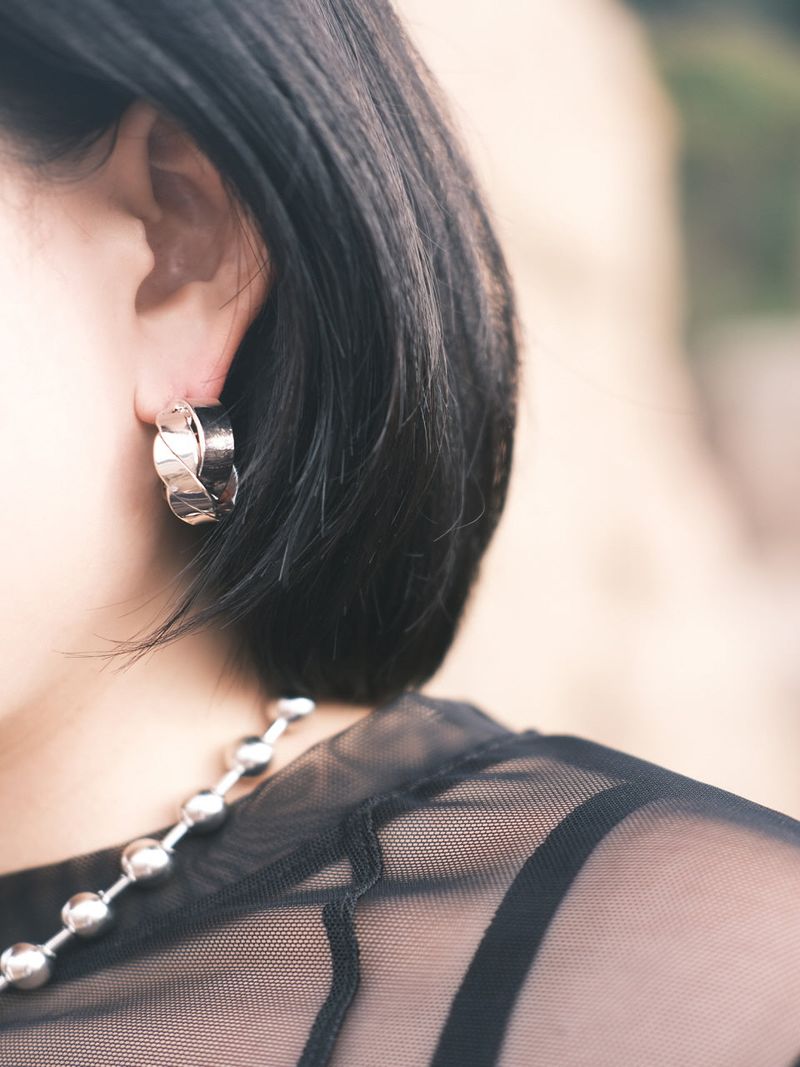 no.15 earring silver