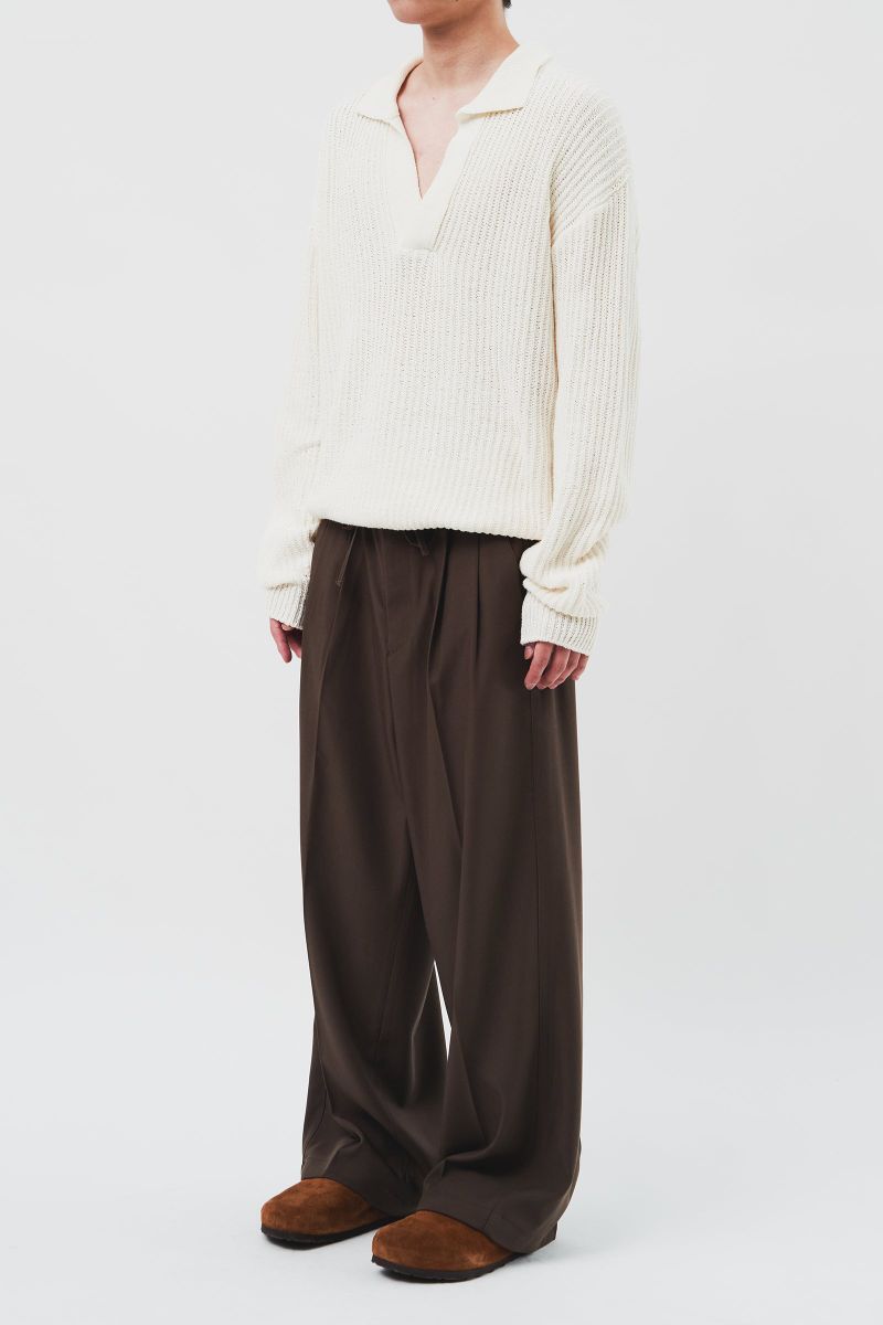 Oriental Rope Wide Trousers (2color)