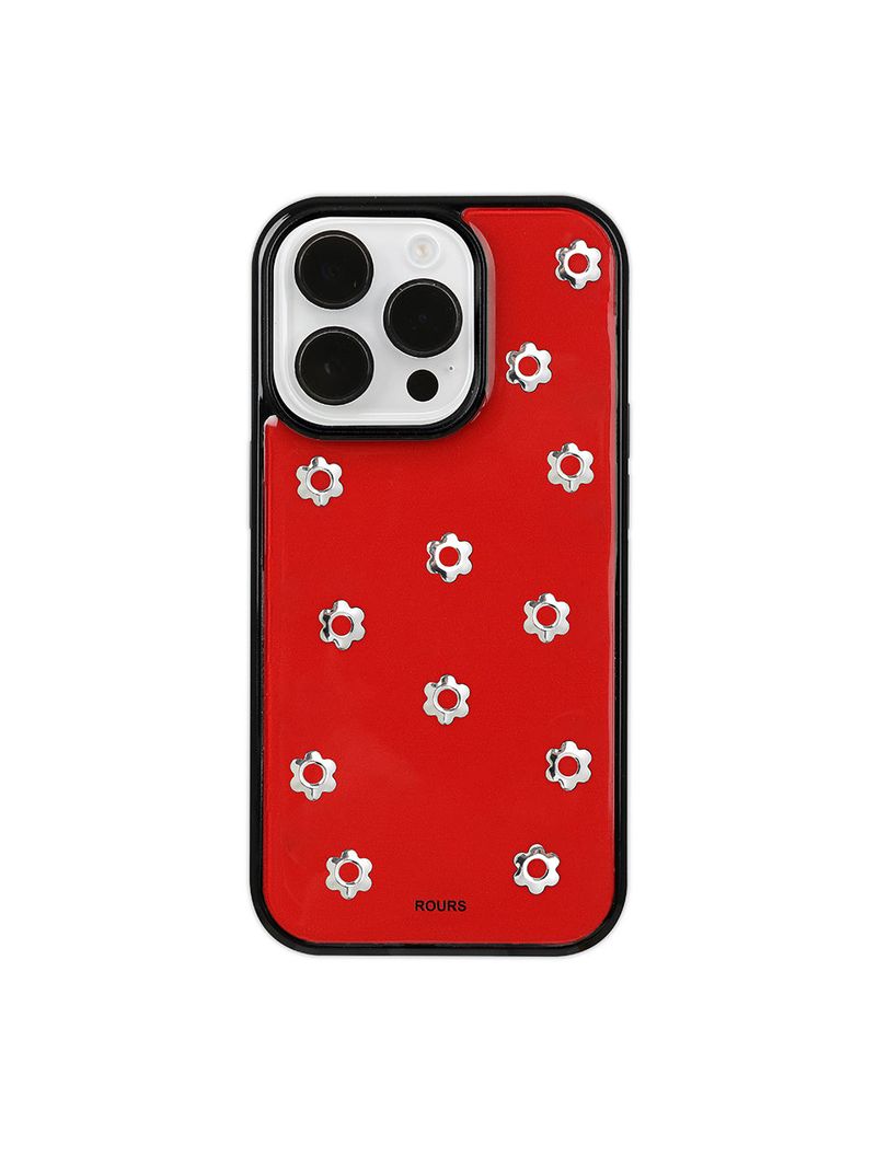ROURS(ラウォルズ)の「daisy tenten stud case (red)(Smartphone Accessories)」