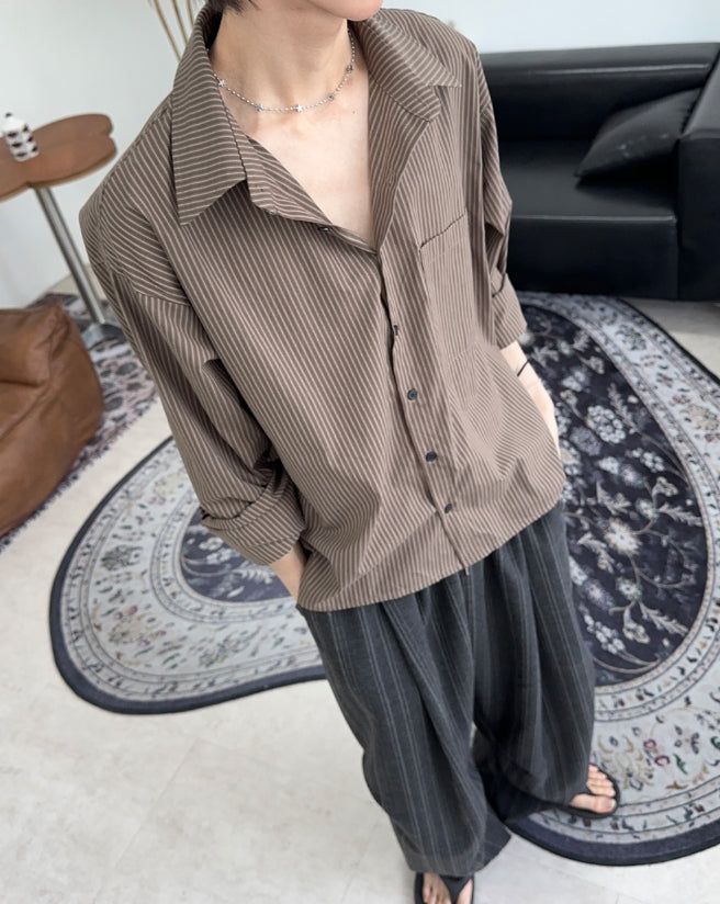 Meden Striped Cotton Shirt