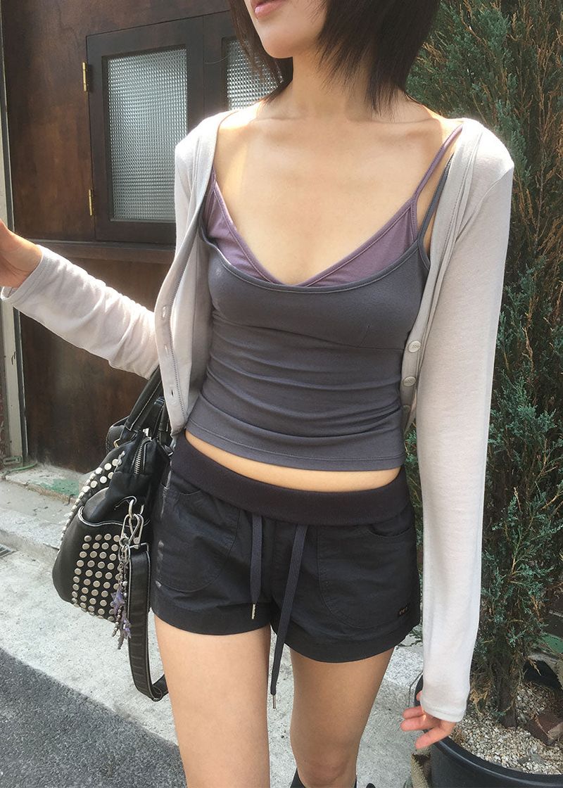 LAYER CROP SLEEVELESS (3color)