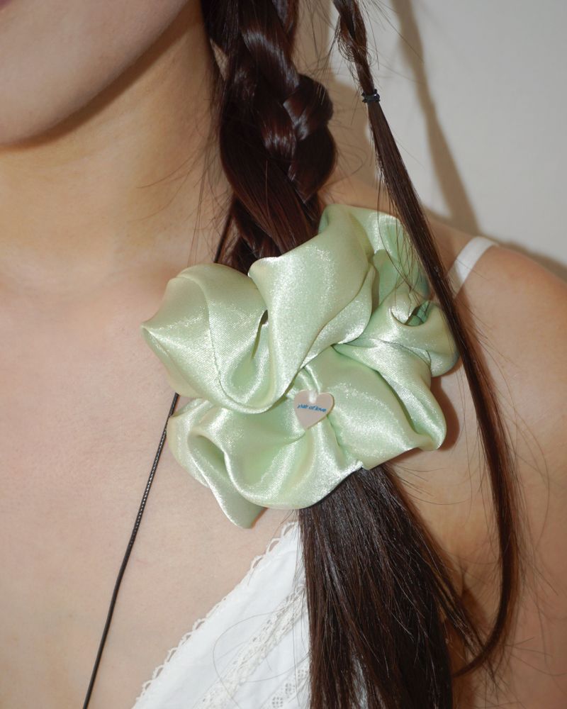 ORANGE&LIME RILL HAIR SHUSHU SCRUNCHIE 2PS SET