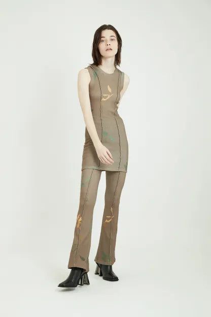 LEAF KNIT DRESS