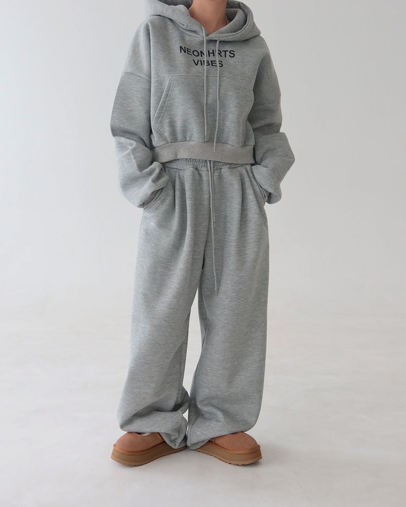 Vibe napping hoodie & long pants two-piece set