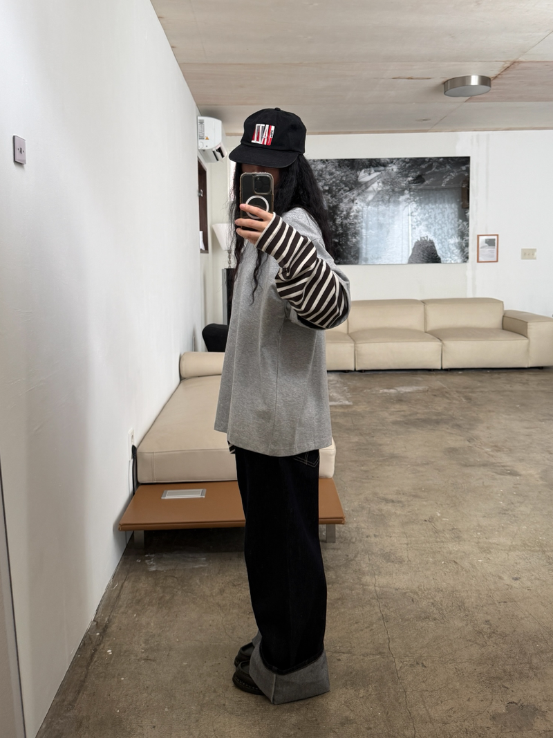 boxy fit layered T