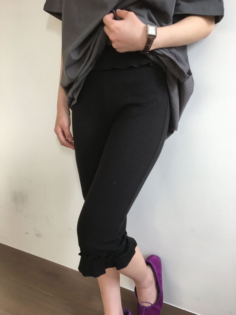 Segno frill capri pants (2color)