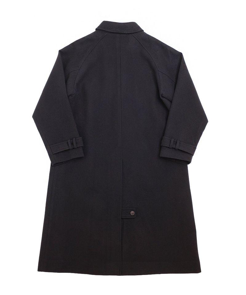 PURE-WOOL 90 BALMACAAN COAT (Black)