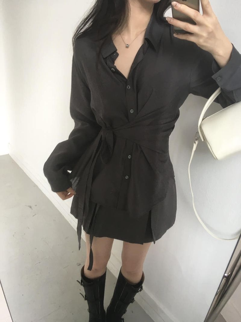 Lumi wrap blouse