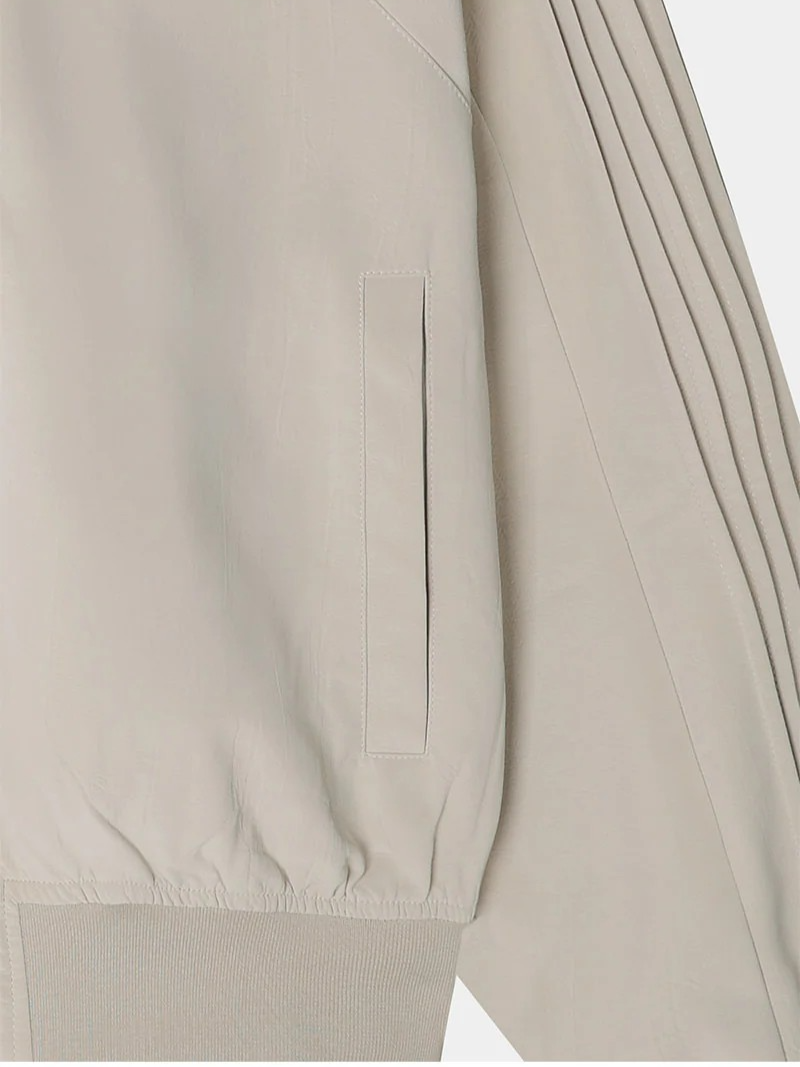 [Unisex] Glossy pleats blouson jacket(2color)