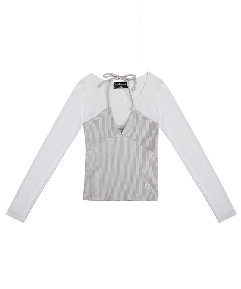 LOGO LAYERED T-SHIRT SET [3color]