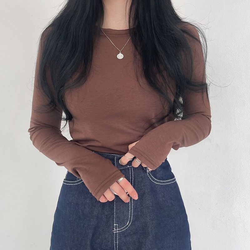 Extended Sleeve Round Neck T-Shirt