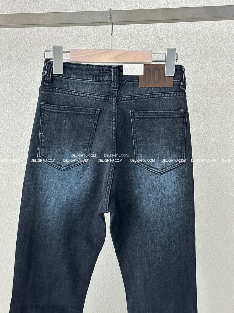 blue dark blue bootcut jeans