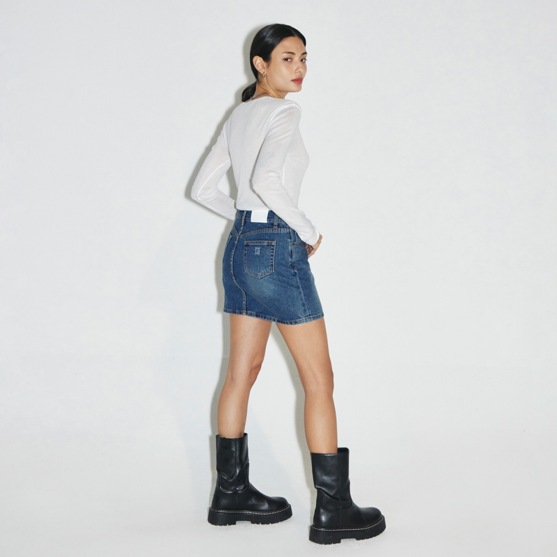 Middle blue skirt - SK001