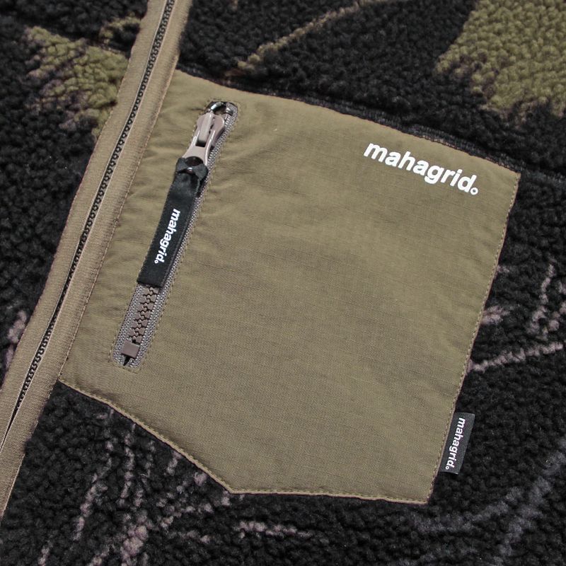 PALM LEAF FLEECE JACKET