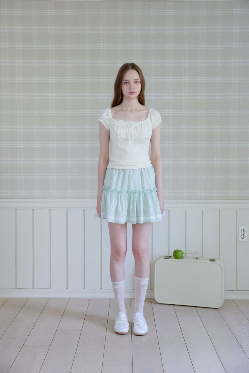 PINK PINEAPPLE（ピンクパイナップル）の「SERENE POSY MINI SKIRT（Skirts）」