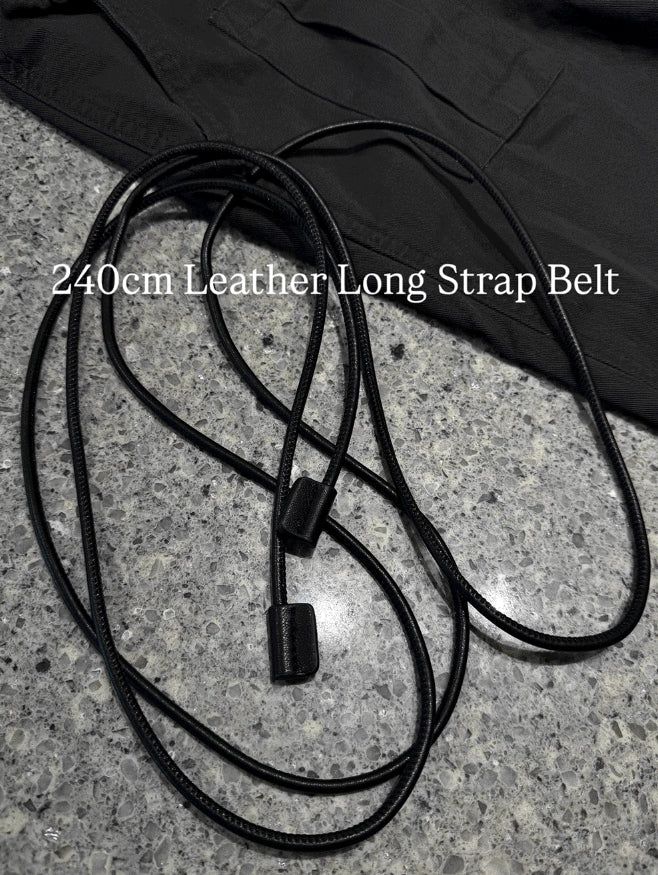 240cm leather long belt
