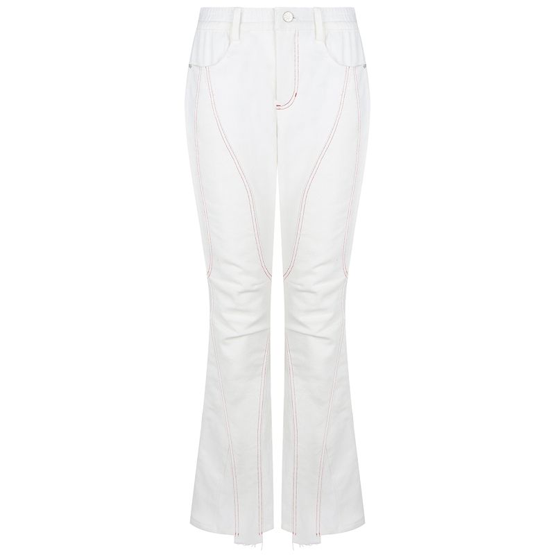 KATER（カーター）の「Leg Tissue Semi Bootcut Pants WHITE（Pants）」