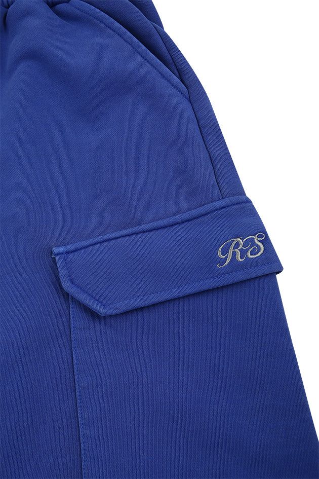 Blue pigment pocket bermuda pants