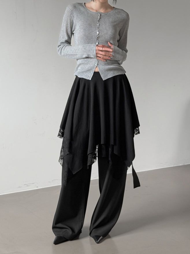 Softy Lace Layered Tiered Skirt