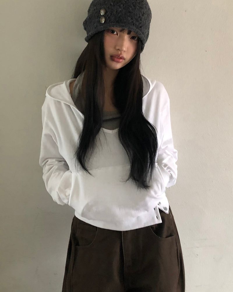 Doe Layered Halter-Neck Sweatshirt Set
