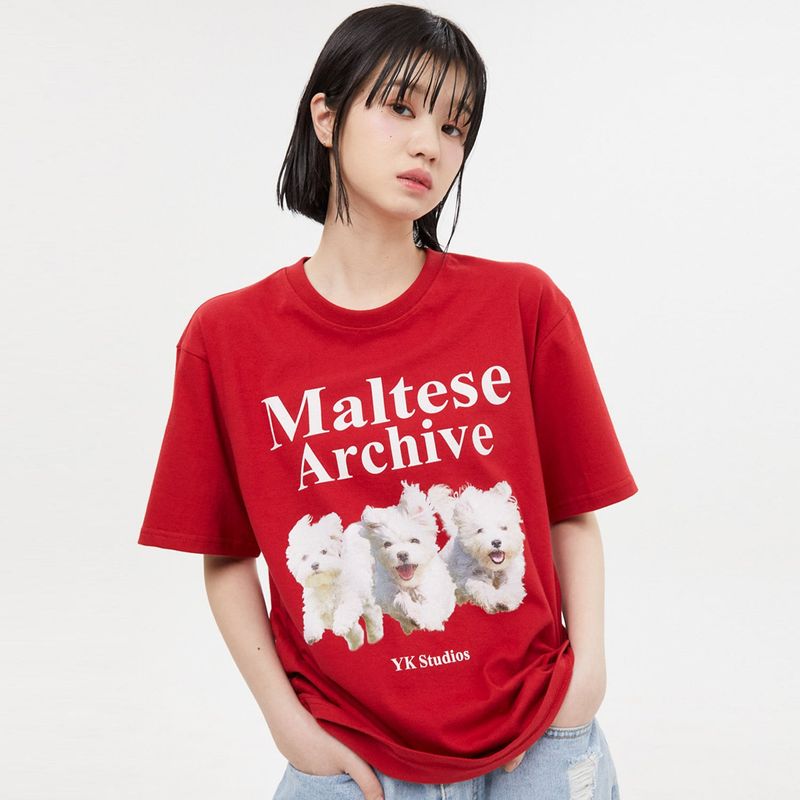 Maltese archive half sleeve tshirts