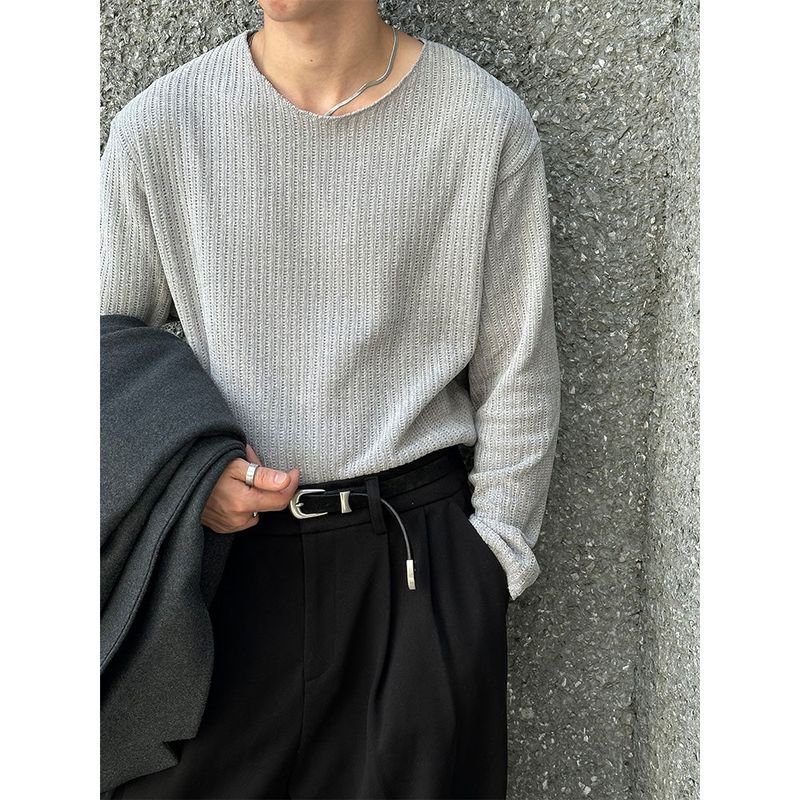 [Unisex] Velvet cutting knit(4color)