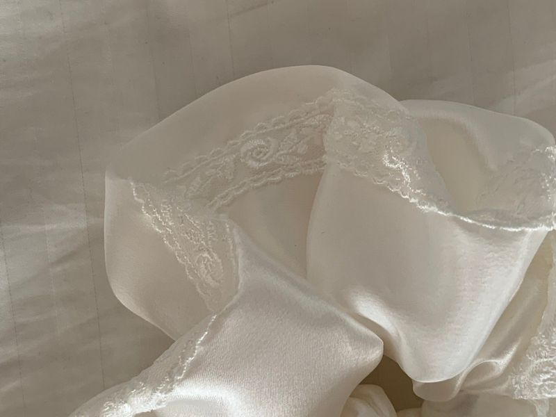 Satin Lace Scrunchie 