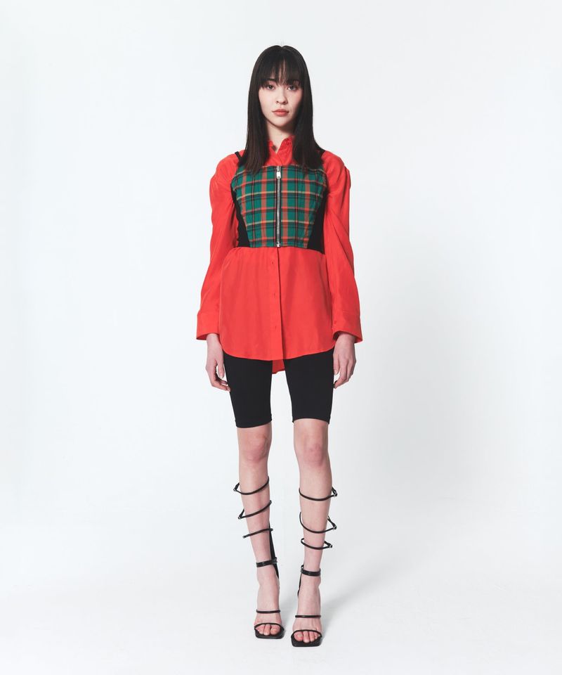 Madras Check Corset Sleeveless
