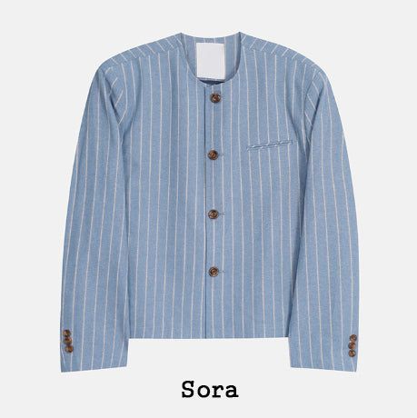Bline ST No Collar Blazer