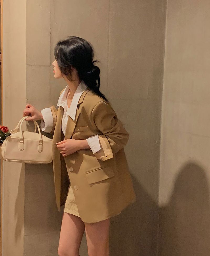 [BELLIDE MADE] Macchiato oversized fit blazer jacket