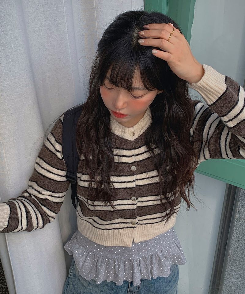 Mode Stripe Cardigan