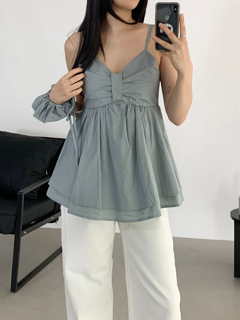 Diain White Straight Cotton Pants
