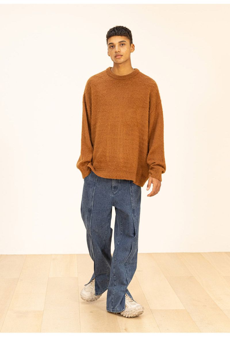 WOOL SOFT MOHAIR OVERSIZED KNIT
