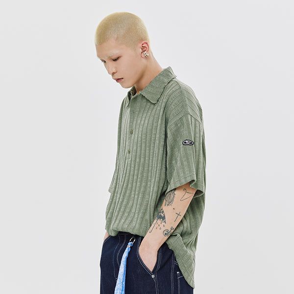 DAMAGE COLLAR POLO SHIRT
