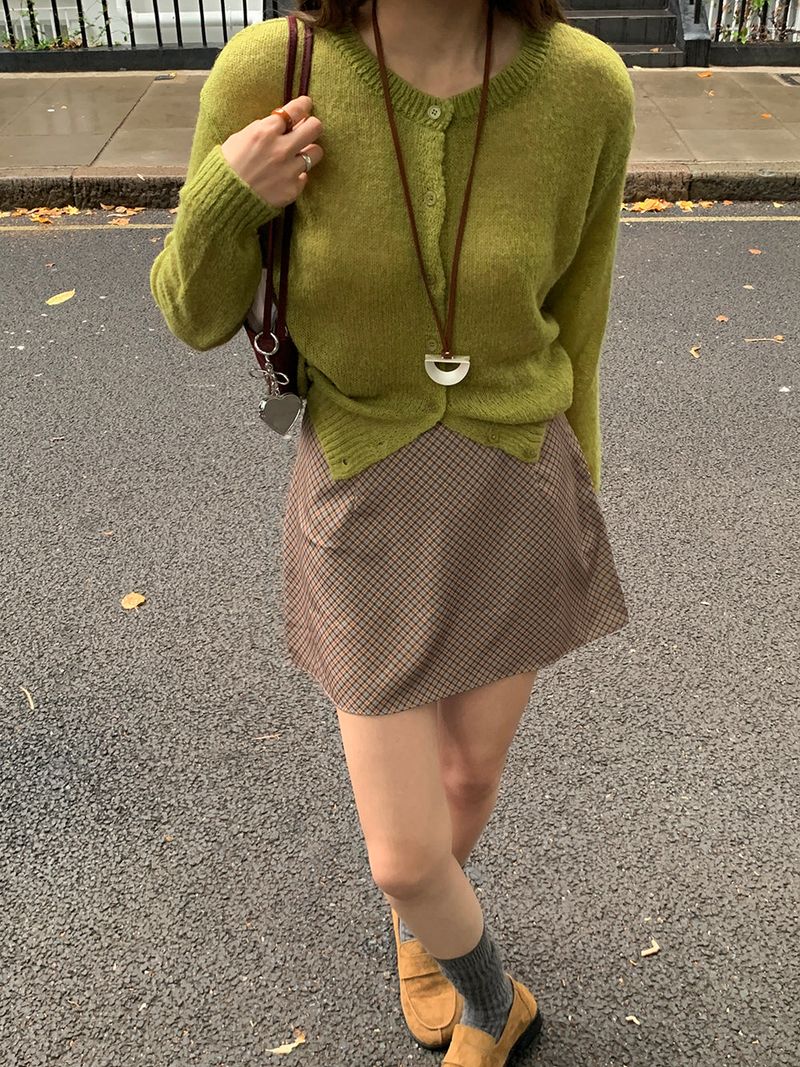 [MADE] Bellis checkered mini skirt