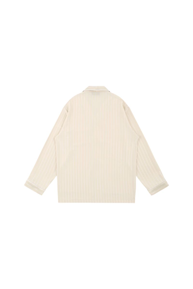 FW PRS beige stripe pajama set-up