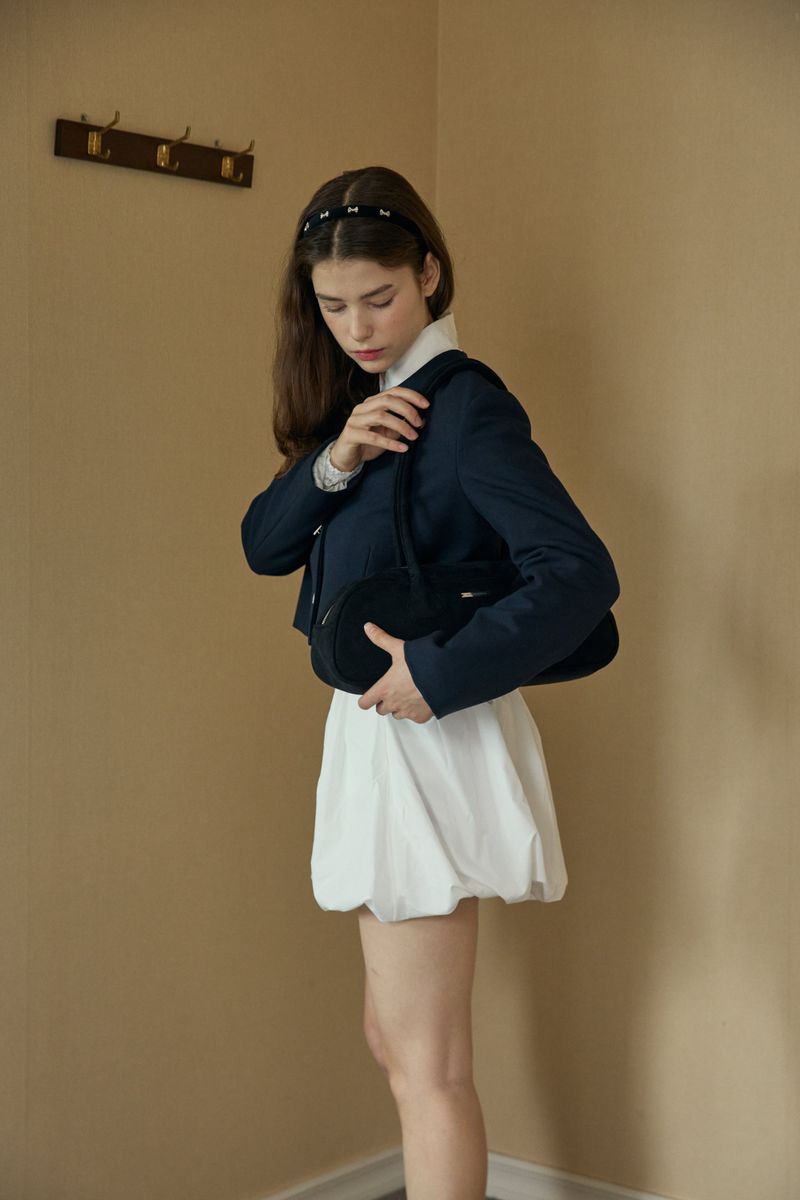 SUEDE BAGUETTE BAG (2 COLORS)
