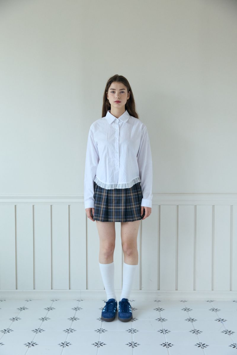 PINK PINEAPPLE（ピンクパイナップル）の「LACE LAYERED SHIRT（Tops）」