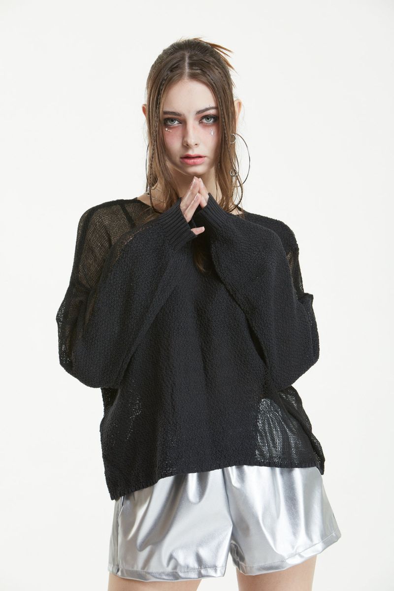 HAND SEE-THROUGH KNIT