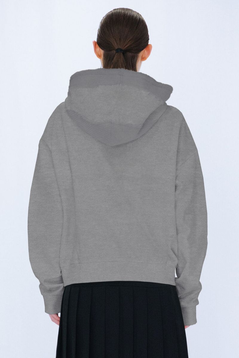 KNIT LAYERED HOODIE