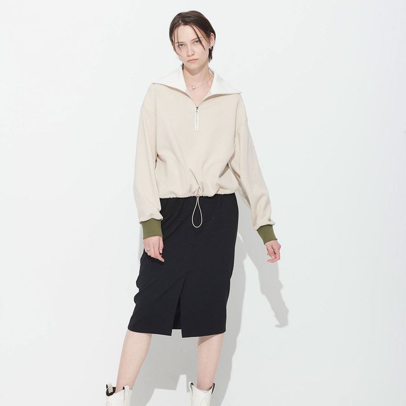  BONNIE BLOCK SKIRT, CHARCOAL