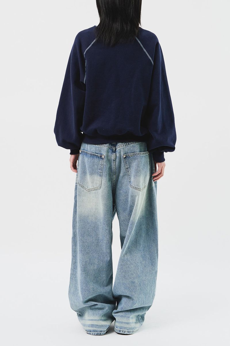 (W) Lon Stitch Warm Sweatshirt (2color)
