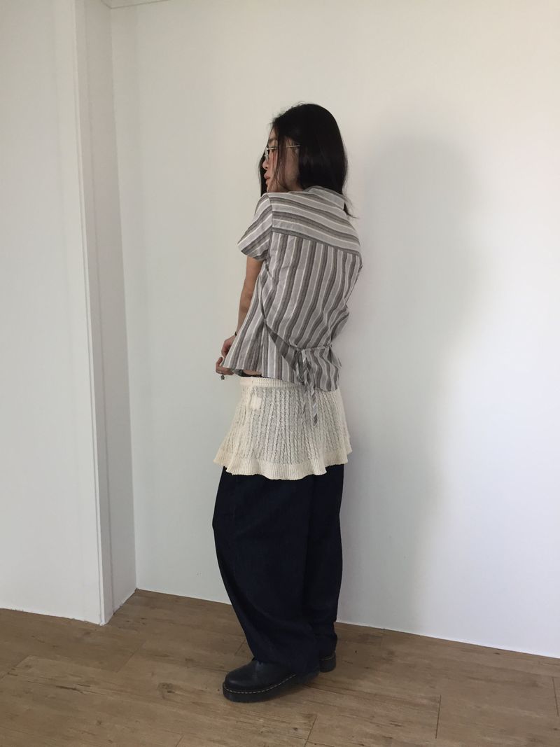 Layered Summer Knit Skirt (2color)
